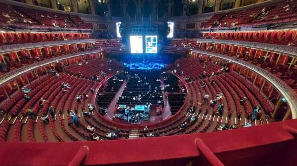Royal Albert Hall, section: Second tier 47, row: 3, seat: 5