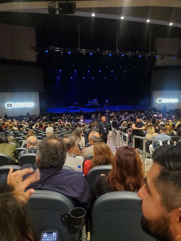 YouTube Theater, section: 102, row: AA, seat: 23