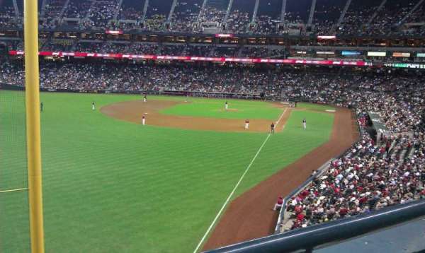 Chase Field, section: 222, row: 1, seat: 4