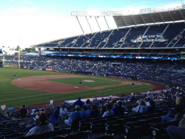 Kauffman Stadium, section: 214, row: KK, seat: 9