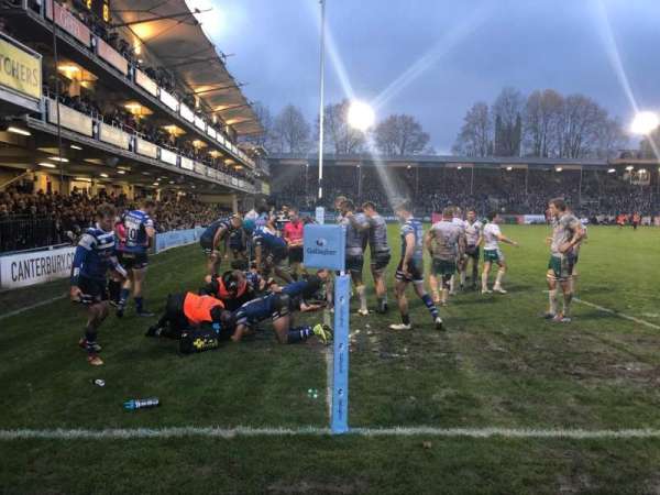 The Recreation Ground, section: B, row: AA, seat: 25