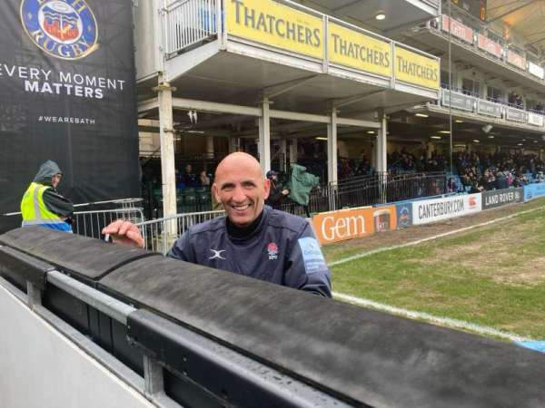 The Recreation Ground, section: B, row: AA, seat: 25