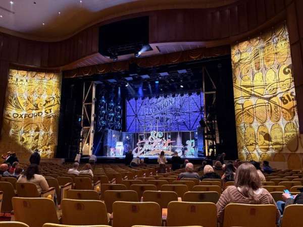 Fisher Theater, section: Main Floor, row: Q, seat: 12