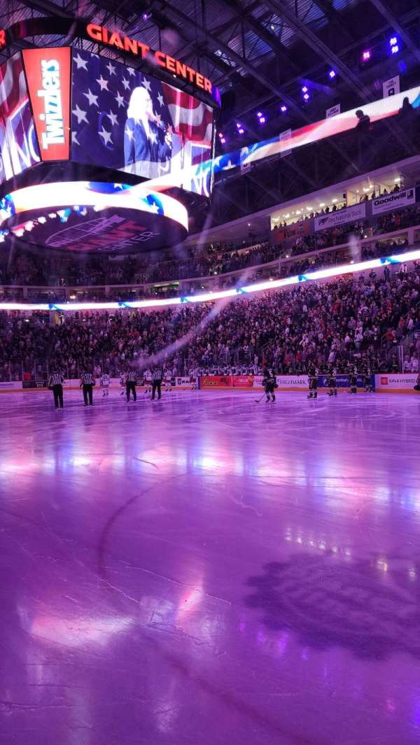 Giant Center, section: 109, row: A, seat: 1