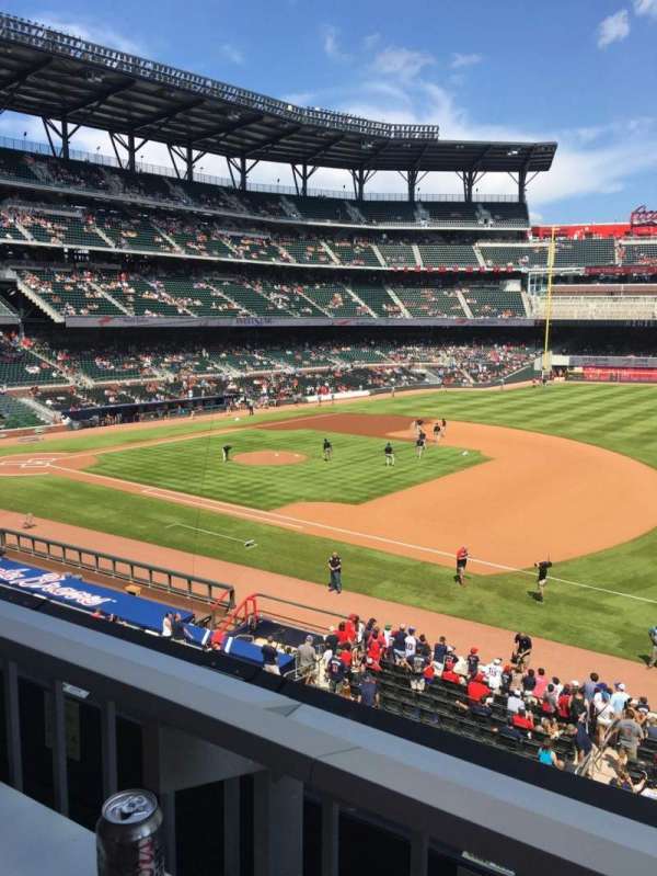 Truist Park, section: 216, row: 1, seat: 11