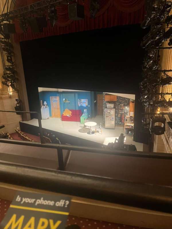 Samuel J. Friedman Theatre, section: Mezzanine R, row: BB, seat: 6