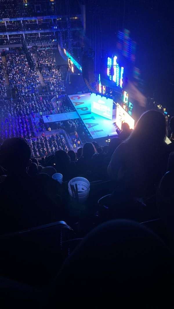 The O2, London, section: 420, row: Q, seat: 943