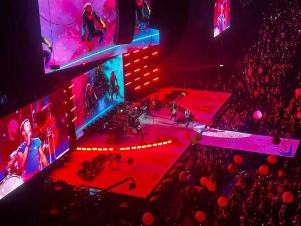 The O2, London, section: 403, row: B, seat: 498