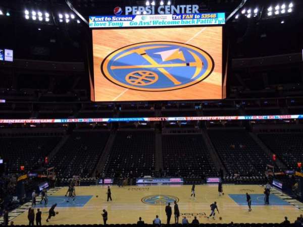 Ball Arena, section: 124, row: 22, seat: 18
