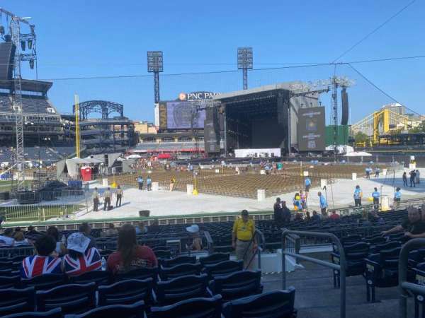 PNC Park, section: 108, row: J, seat: 2