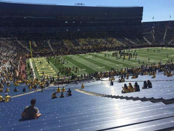 Michigan Stadium, section: 27, row: 64, seat: 9