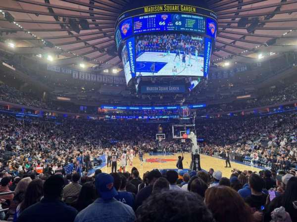 Madison Square Garden, section: 8, row: 13, seat: 5