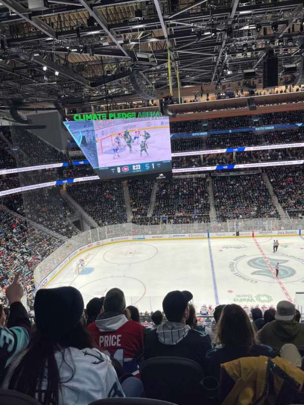 Climate Pledge Arena, section: 102, row: BAR, seat: 1-2