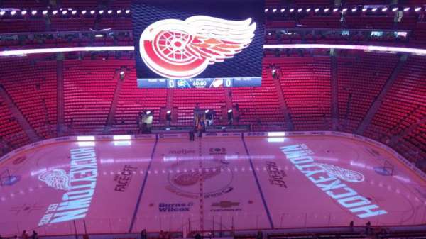 Little Caesars Arena, section: 212, row: 1, seat: 1