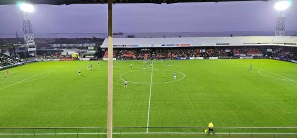 Blundell Park, section: Upper Stand C, row: N, seat: 55