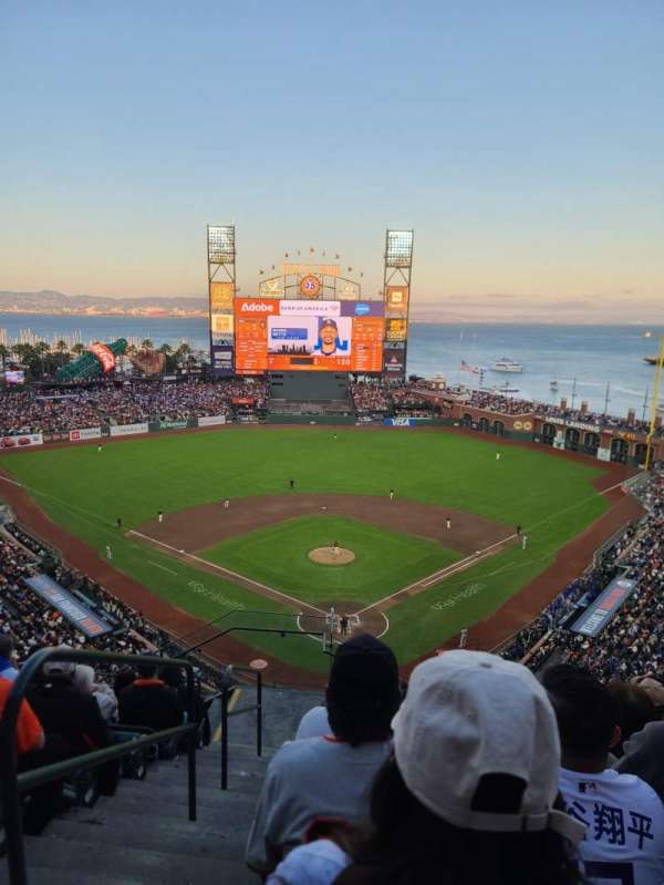 Oracle Park, section: VR315, row: 8, seat: 20