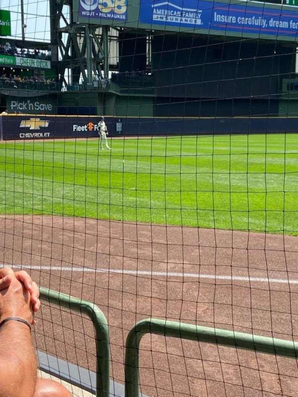 American Family Field, section: 128, row: 2, seat: 3