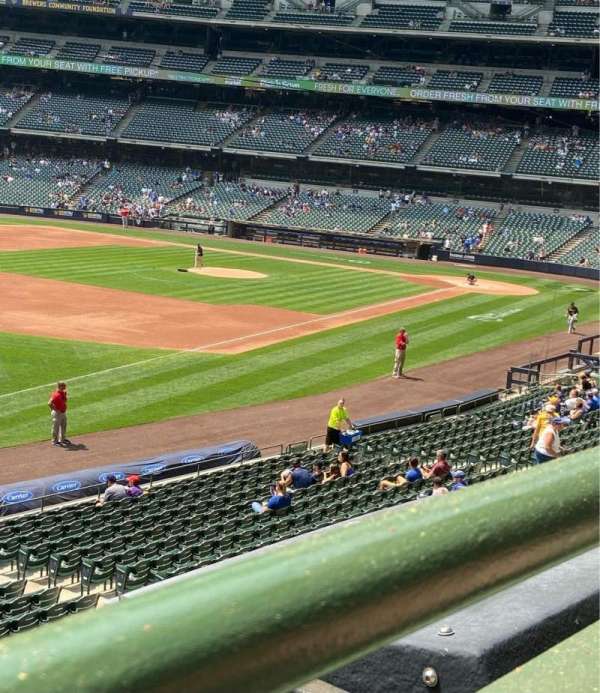 American Family Field, section: 230, row: 1, seat: 3