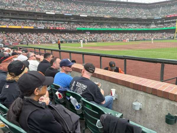 Oracle Park, section: 105, row: 2, seat: 1&2