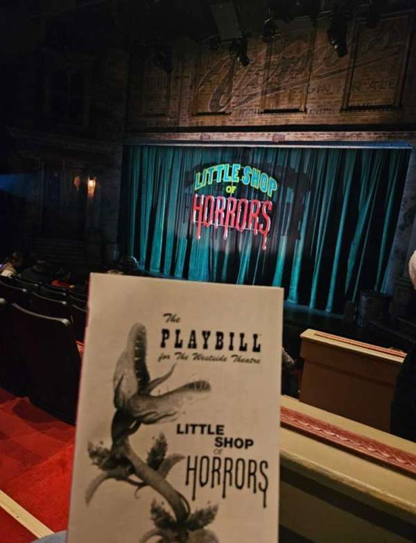 Westside Theatre Upstairs, section: Orchestra R, row: H, seat: 4