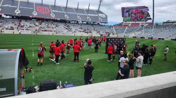 Snapdragon Stadium, section: c129, row: 1, seat: 8