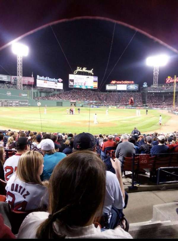 Fenway Park, section: Loge Box 133, row: DD, seat: 1