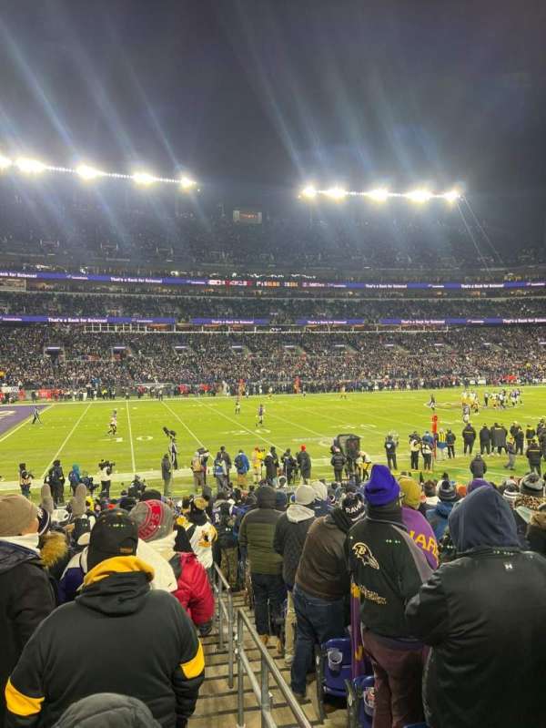M&T Bank Stadium, section: 103, row: 17, seat: 1