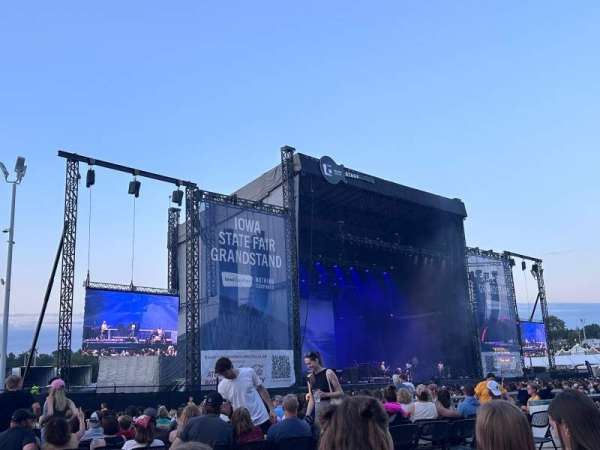 Iowa state fair grandstand, section: W2, row: 28, seat: 11