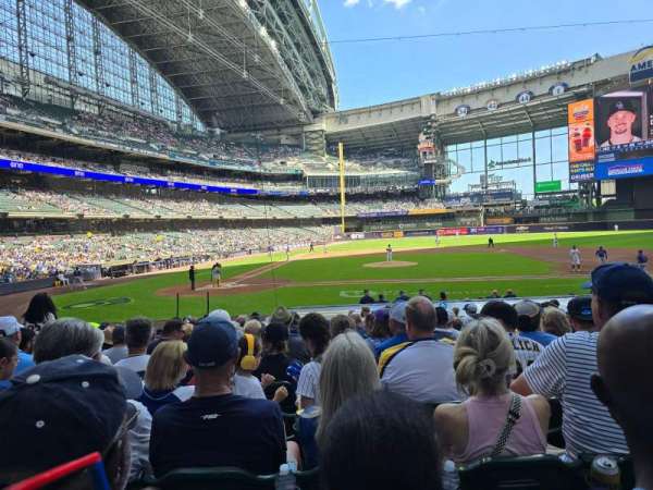 American Family Field, section: 114, row: 18, seat: 9