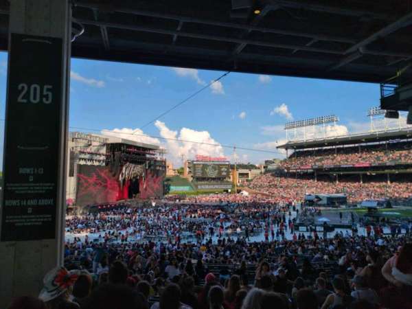 Wrigley Field, section: 205, row: 12, seat: 23
