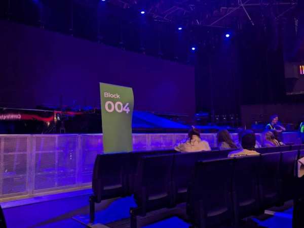 OVO Hydro, section: 001, row: E, seat: 15