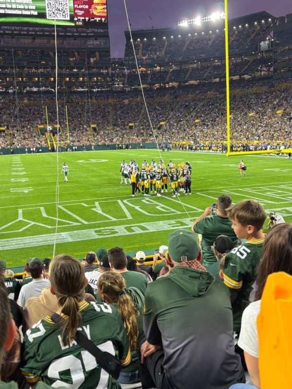 Lambeau Field, section: 101, row: 11, seat: 1