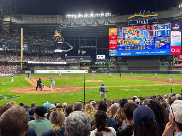 American Family Field, section: 116, row: 11, seat: 13