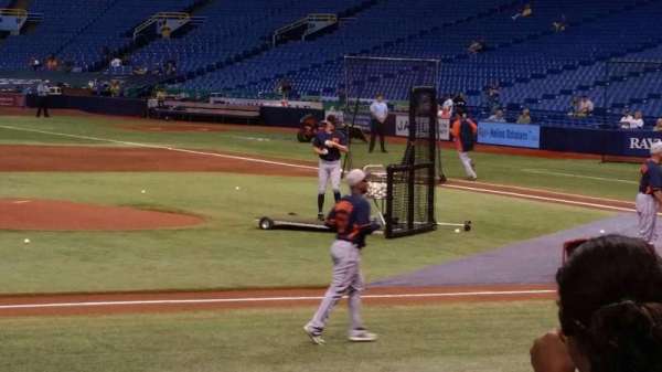 Tropicana Field, section: 115, row: n, seat: 1