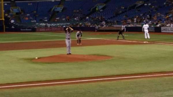Tropicana Field, section: 115, row: N, seat: 1
