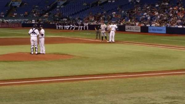 Tropicana Field, section: 115, row: n, seat: 1
