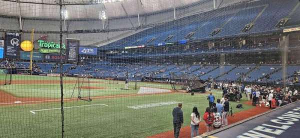 Tropicana Field, section: 119, row: G, seat: 5