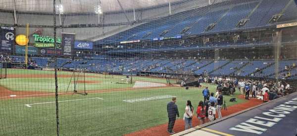 Tropicana Field, section: 119, row: G, seat: 5