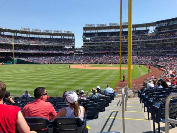 Nationals Park, section: 106, row: P, seat: 7