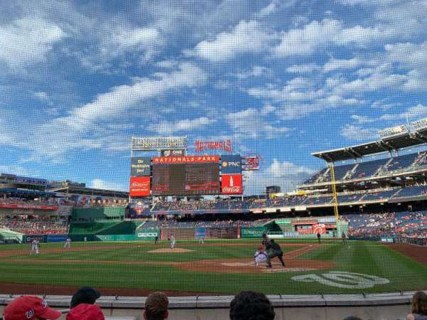 Nationals Park, section: Terra Club B, row: F, seat: 10