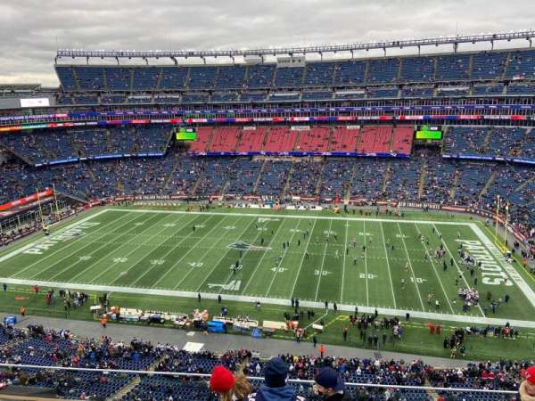 Gillette Stadium, section: 307, row: 5, seat: 4