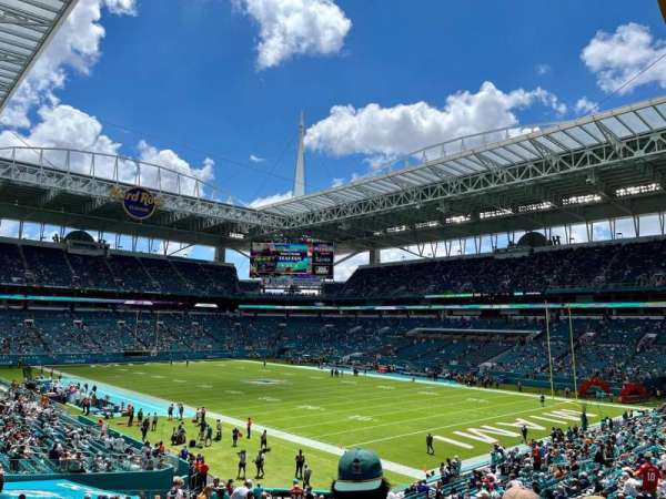 Hard Rock Stadium, section: 110, row: 32, seat: 22