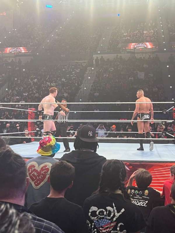 PeoplesBank Arena, section: 4, row: E, seat: 7