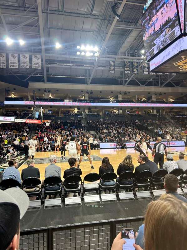 Addition Financial Arena, section: 107, row: C, seat: 13