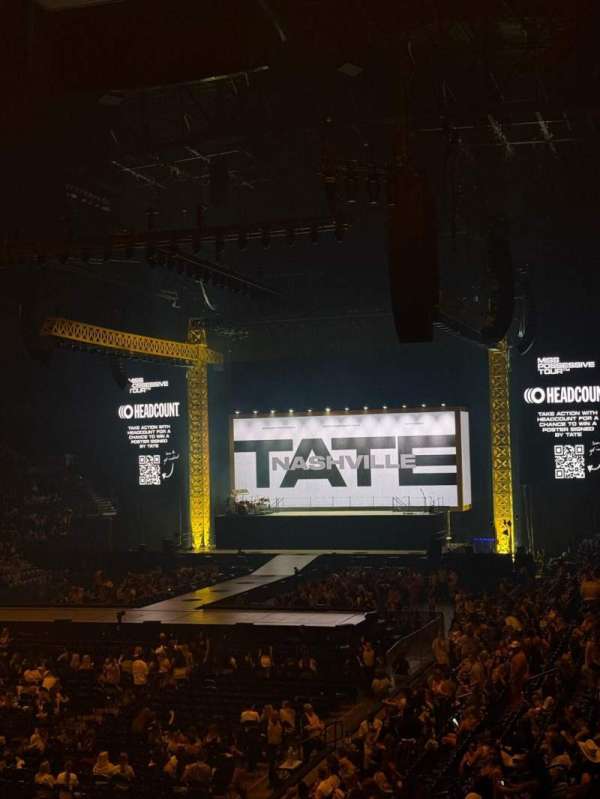 Bridgestone Arena, section: 102, row: H, seat: 1-2