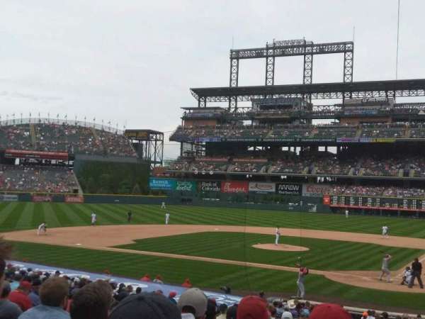Coors Field, section: 134, row: 27, seat: 5