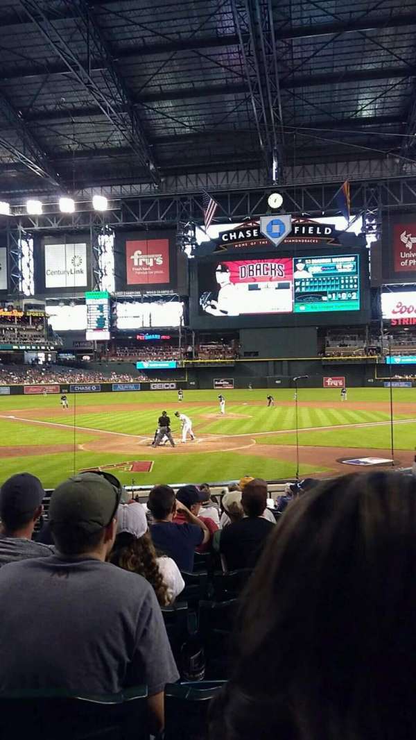Chase Field, section: I, row: M, seat: 3