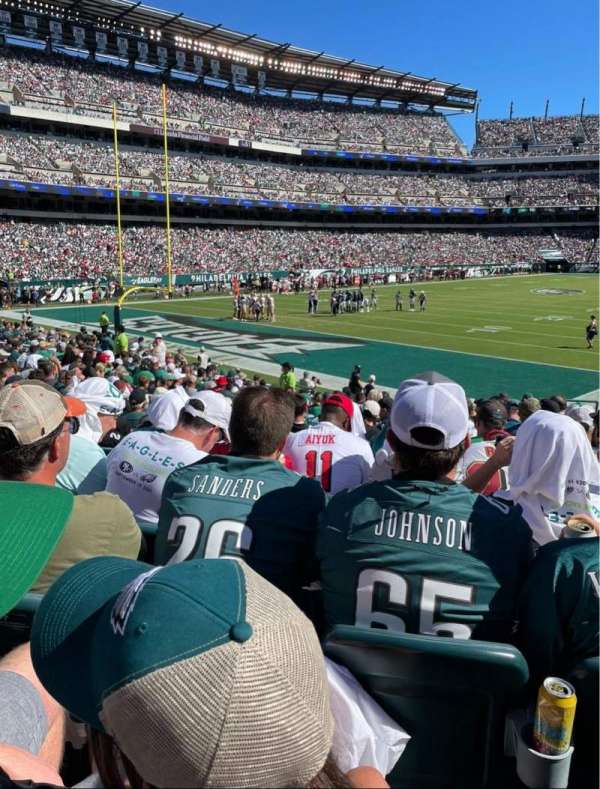 Lincoln Financial Field, section: 132, row: 15, seat: 5