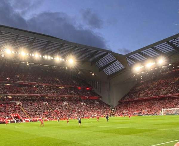 Anfield, section: KL, row: 6, seat: 165