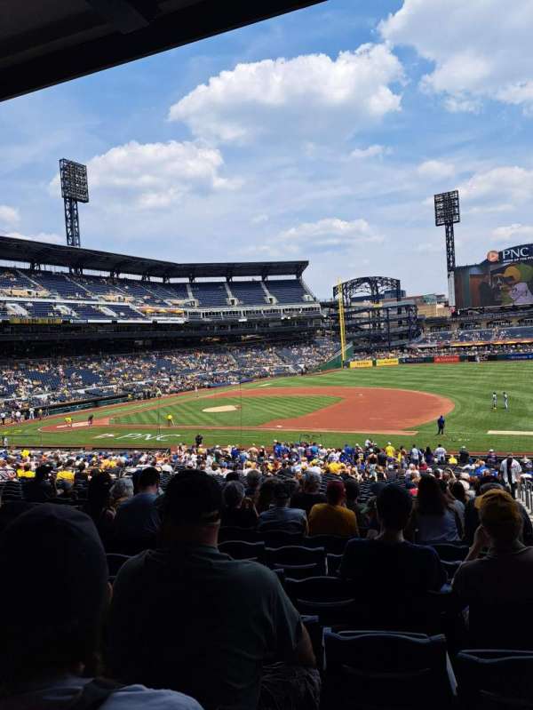 PNC Park, section: 108, row: CC, seat: 1